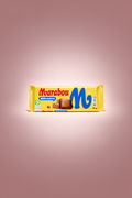 Marabou chocolate bar packaging on a pink background