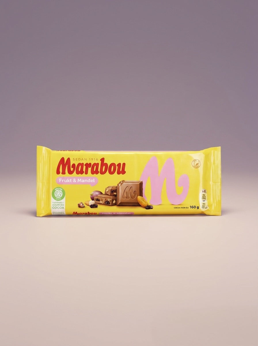 Marabou Dried Berries & Almonds 160g